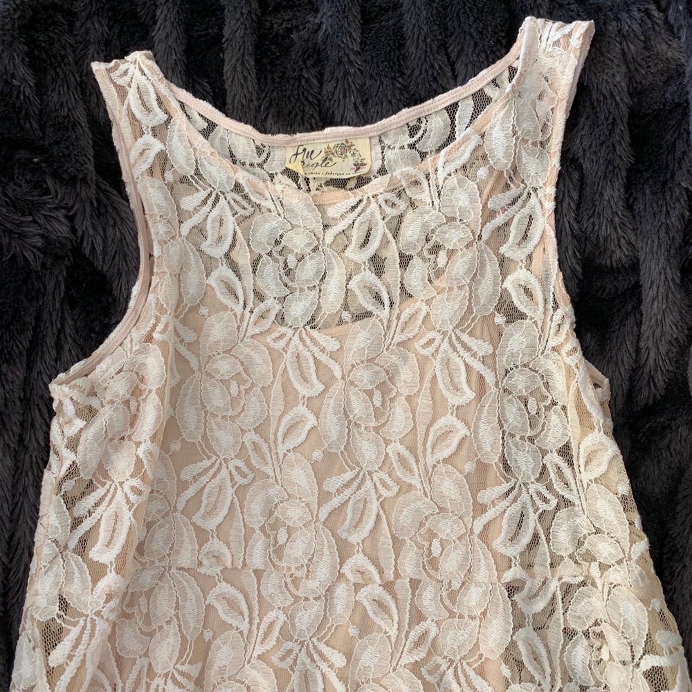 Free People Sleeveless Lace Overlay Dress - Picture 5 of 8